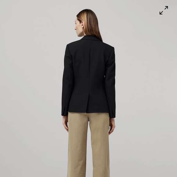 JACKET- Rag & Bone Razor Black Blazer - Picture 6 of 10